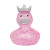 Glitter Pink Crown Rubber Duck by LILALU bath toy | Ducks in the Window