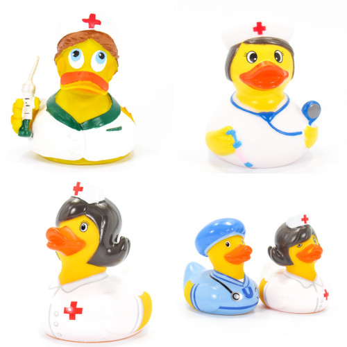 COVID-19 First Responders Rubber Duck Bundle, Coronavirus Pandemic, nurses, We Salute You! | Ducks in the Window