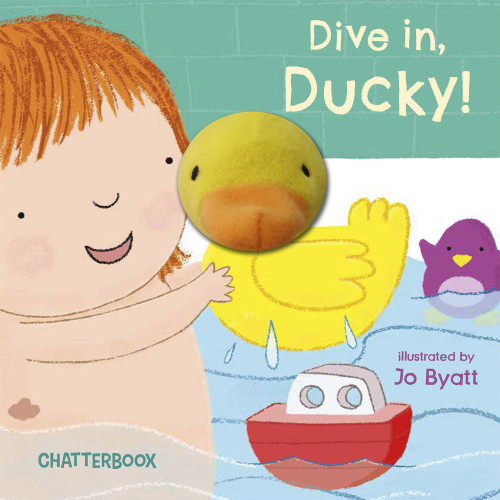 Dive in, Ducky! Finger Puppet Board Book by Chatterbox