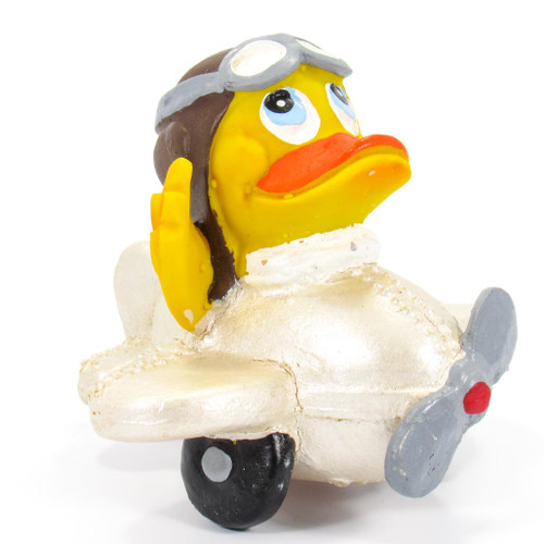 Airplane Rubber Duck by Lanco 100% Natural Toy & Organic | Ducks in the Window®