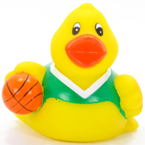 Basketball Player Green Rubber Duck by Ad Line | Ducks in the Window®