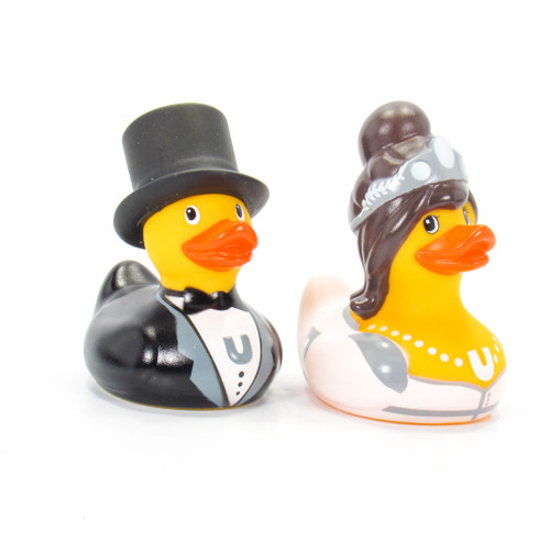 Bride & Groom Duck Mini Set Rubber Duck Bath Toy by Bud Duck | Ducks in the Window®