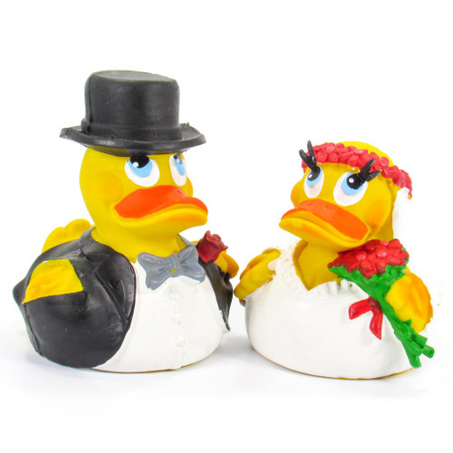 Bride & Groom Wedding Set Rubber Duck by Lanco 100% Natural Toy & Organic | Ducks in the Window®