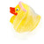 Wedding Couple Rubber Duck with bride and attached vail and groom 
 Ducks in the Window