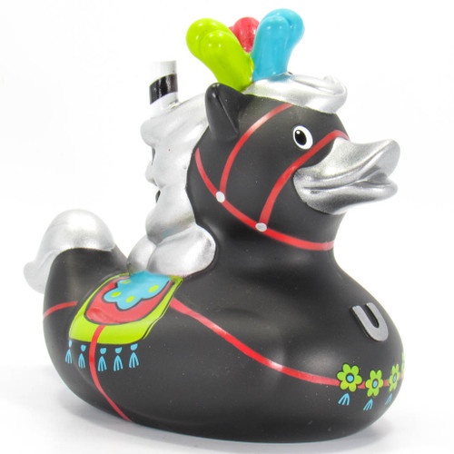 Carousel Horse Black Stallion Rubber Duck Bath Toy by Bud Ducks | Ducks in the Window®