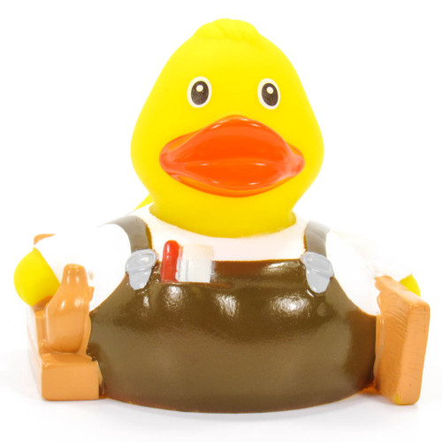 Carpenter Wood Worker Rubber Duck by Schnabels  | Ducks in the Window®