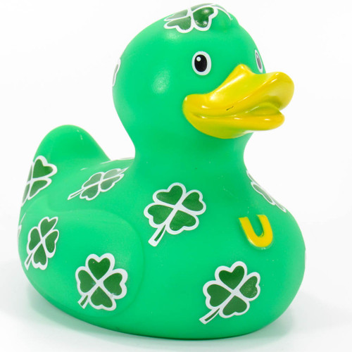 Clover Patch Rubber Duck Bath Toy by Bud Ducks | Ducks in the Window®