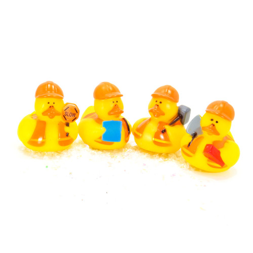 Construction Worker Small Rubber Duck Gift Bundle | Ducks in the Window