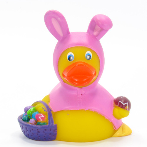 Easter Bunny Pink Rubber Duck by Ad Line  | Ducks in the Window®