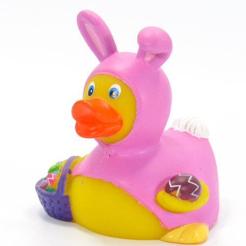Easter Bunny Pink Rubber Duck by Ad Line  | Ducks in the Window®