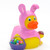 Easter Bunny Pink Rubber Duck by Ad Line  | Ducks in the Window®