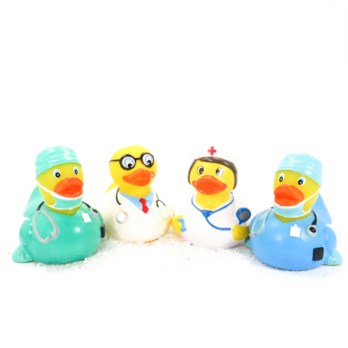 COVID-19 First Responders Rubber Duck Bundle, Coronavirus Pandemic, nurse, Doctor, Surgeon, We Salute You! | Ducks in the Window