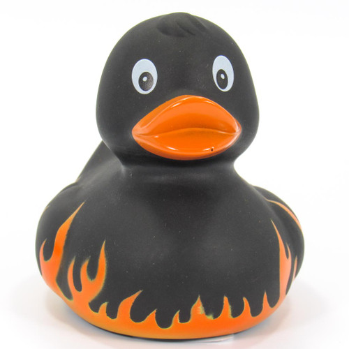 Flames Rubber Duck by Schnabels  | Ducks in the Window®