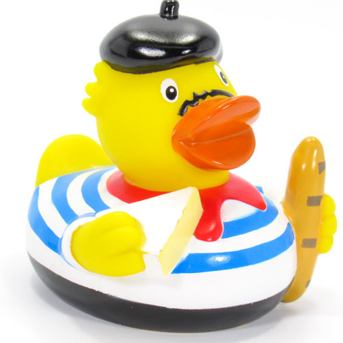 French Parisian Brie Rubber Duck by Schnabels by Schnabels  | Ducks in the Window