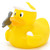 Golfer Rubber Duck by Ad Line | Ducks in the Window®