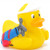 Golfer Rubber Duck by Ad Line | Ducks in the Window®