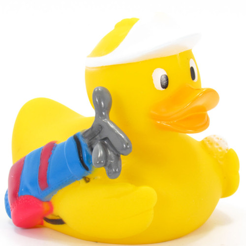 Golfer Rubber Duck by Ad Line | Ducks in the Window®