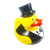 Wedding Couple Rubber Duck with bride and attached vail and groom 
 Ducks in the Window