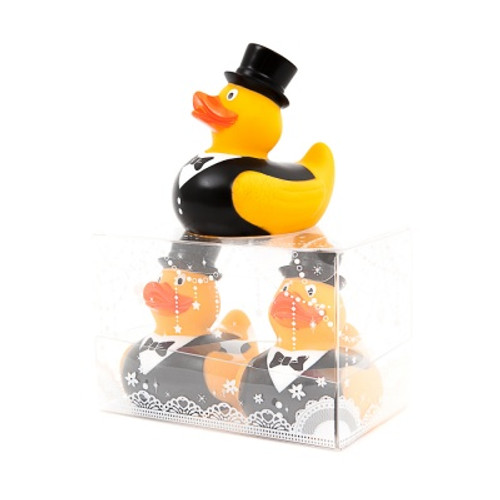 Wedding Couple Rubber Duck Groom & Groom (LBGT) attached  |Ducks in the Window