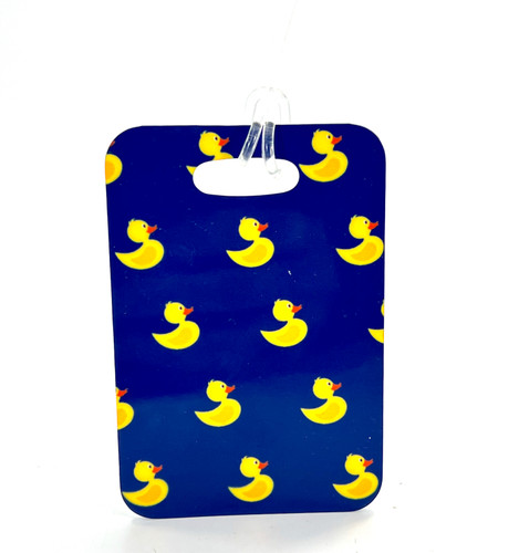 DITW Yellow Ducks Luggage tag by Ducks in the window