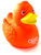 Jeep Ducked Off Road  Rubber Duck Orange by Schnabels  | Ducks in the Window®