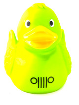 Jeep Ducked Off Road  Rubber Duck Green by Schnabels  | Ducks in the Window®