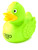 Jeep Ducked Off Road  Rubber Duck Green by Schnabels  | Ducks in the Window®