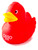 Jeep Ducked Off Road  Rubber Duck Red by Schnabels  | Ducks in the Window®