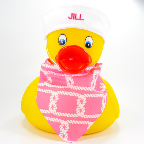 Jumbo Personalized Your Name or Phrase Rubber Duck Bath Toy, Spa or Pool Toy by Ducks in the Window