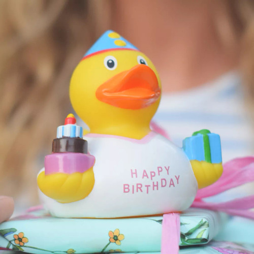Birthday Girl  Rubber Duck by LILALU bath toy | Ducks in the Window