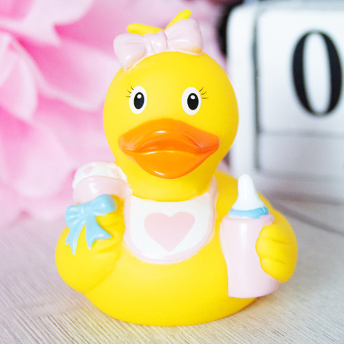Baby Girl Rubber Duck by LILALU bath toy | Ducks in the Window