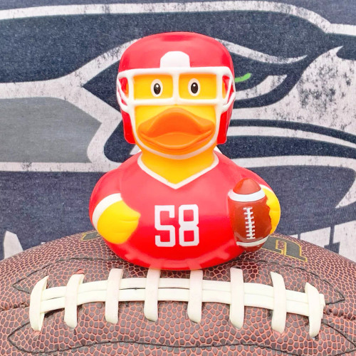 Football Rubber Duck by LILALU bath toy | Ducks in the Window