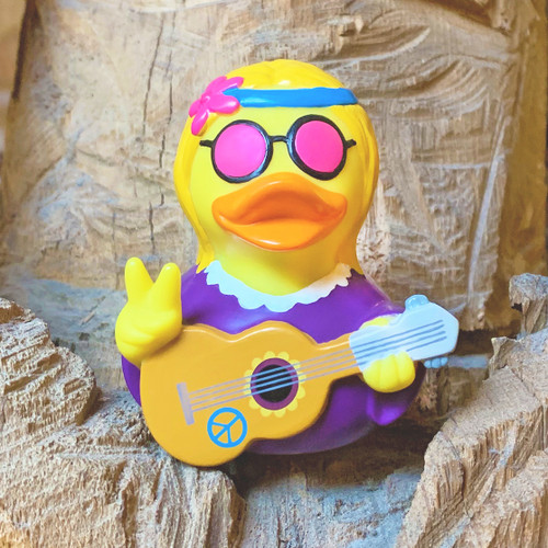 Hippie Female Rubber Duck by LILALU bath toy | Ducks in the Window