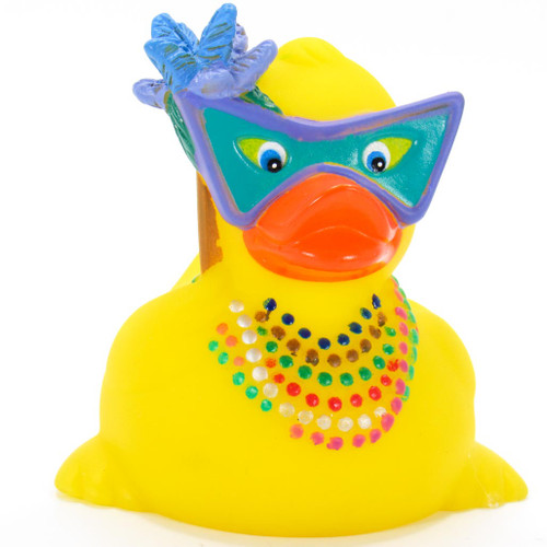 Mardi Gras "Fat Tuesday" Rubber Duck by Ad Line | Ducks in the Window®