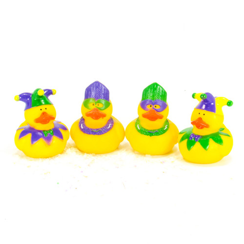 Mardi Gras Gift Bundle Small Rubber Ducks | Ducks in the Window