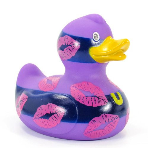 Mwah Mwah (kissing lips) Rubber Duck Bath Toy by Bud Ducks | Ducks in the Window®