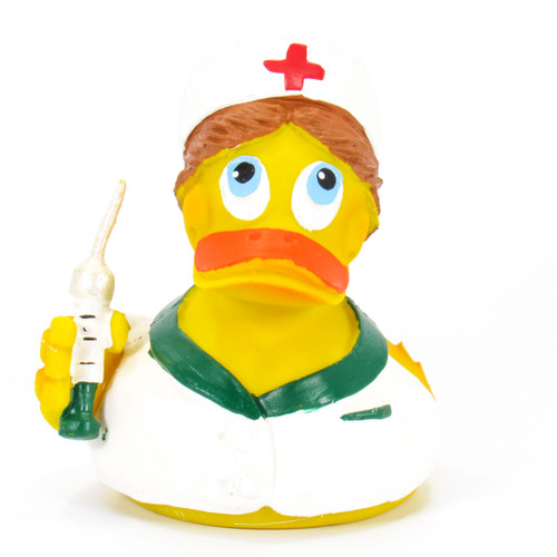 Nurse Rubber Duck by Lanco 100% Natural Toy & Organic | Ducks in the Window®