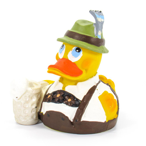 Bavarian Beer Male Octoberfest Rubber Duck by Lanco 100% Natural Toy & Organic | Ducks in the Window®