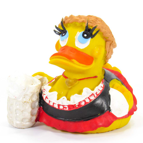 Bavarian Beer Girl Octoberfest Rubber Duck by Lanco 100% Natural Toy & Organic | Ducks in the Window®