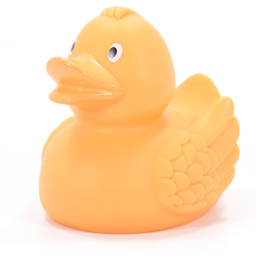 Orange Pastel Rubber Duck by Schnabels  | Ducks in the Window®
