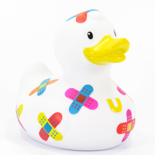 Ouchie (BAND-AID) Rubber Duck Bath Toy by Bud Ducks | Ducks in the Window®