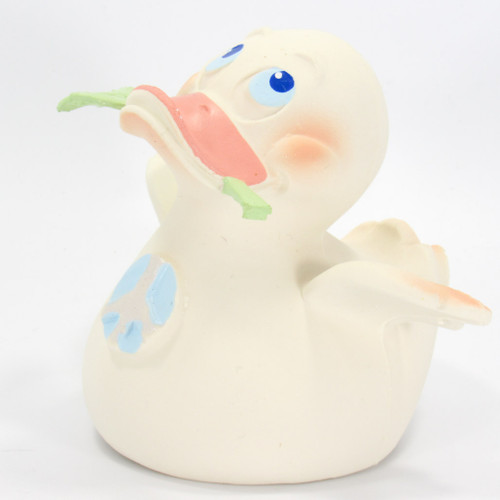 Peace Dove Olive Branch Offering Rubber Duck by Lanco | Ducks in the Window®