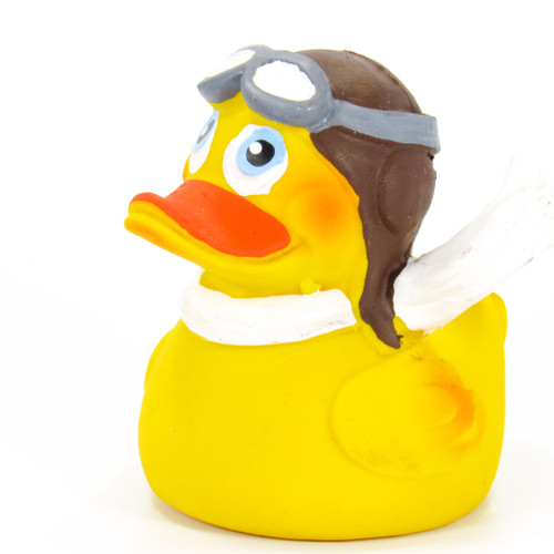 Pilot Flyer Rubber Duck by Lanco 100% Natural Toy & Organic | Ducks in the Window®