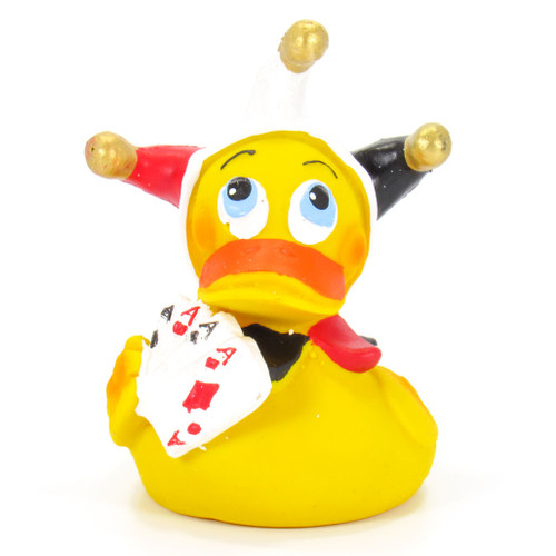 Poker Cards Player Gambler Rubber Duck by Lanco 100% Natural Toy & Organic | Ducks in the Window®