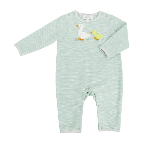 Alberta Baby Onesie with Crochet Ducks | Ducks in the Window