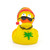 Jamaican Rasta Rubber Duck by Lanco 100% Natural Toy & Organic | Ducks in the Window®