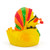 Jamaican Rasta Rubber Duck by Lanco 100% Natural Toy & Organic | Ducks in the Window®