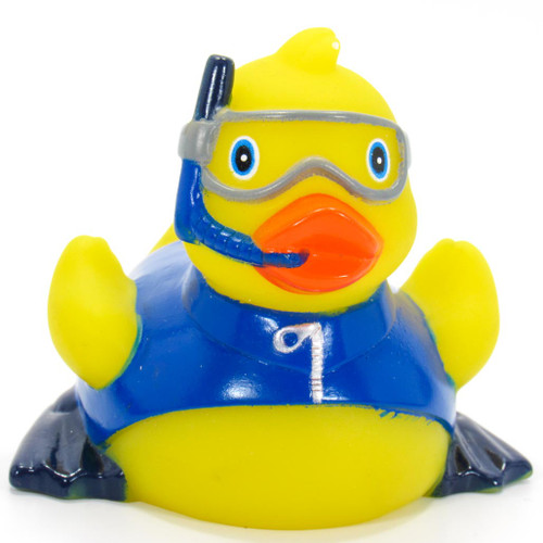 Snorkeler Diver Rubber Duck by Ad Line | Ducks in the Window®