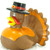 Turkey Thanksgiving Rubber Duck by Ad line | Ducks in the Window®