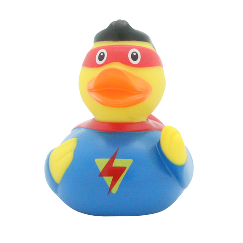 Superman Hero  Rubber Duck by LILALU bath toy | Ducks in the Window